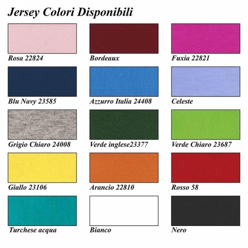 Colori disponibili per maglie lupetto bambini coccobaby in cotone